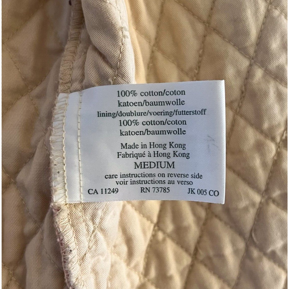 Vintage Laura Ashley Womens Sz Medium Pink Paisley Floral Quilted Coat Jacket - Picture 7 of 9